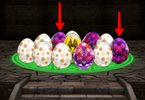 紫モンスター卵が２つ！